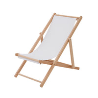 Outdoor Wooden Folding Beach Chair Set with Table for Patio Garden Camping