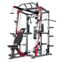 Junxia JX-9010 Home Gym Smith Machine with Cable Crossover and Squat Rack