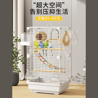 Bird Cage for Small to Medium Parrots, Cockatiels, and Lovebirds - Rust-Resistant Villa Design