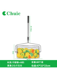 Chuic Tennis Ball Collector, Rolling Picker Upper, Portable Telescopic Ball Retriever for Quick Collection