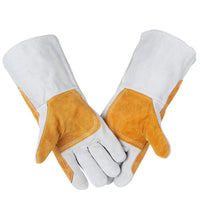 Welding Beast Cowhide Welding Gloves Reinforced Heat Resistant Soft Double Layer Work Safety Gloves