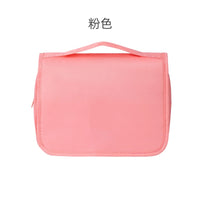 Portable Travel Toiletry Bag with Hook, Wet/Dry Separation, Cosmetic Organizer for Skincare