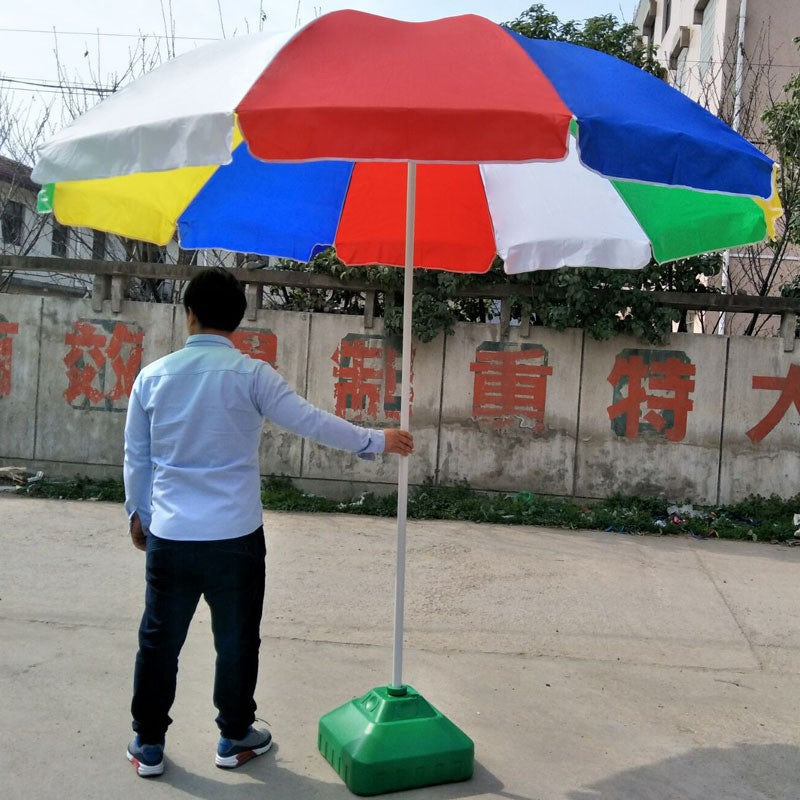 Large 2.4m Outdoor Advertising Beach Umbrella with UV Protection and Wind Resistance