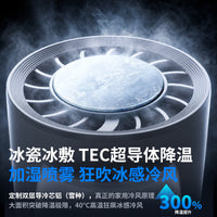Portable Handheld Misting Fan with Ice Compress Cooling and USB Charging