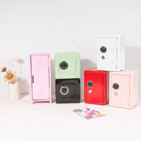 Large Capacity Metal Piggy Bank for Home and Office, Kids' Money Saving Box with Secure Lock