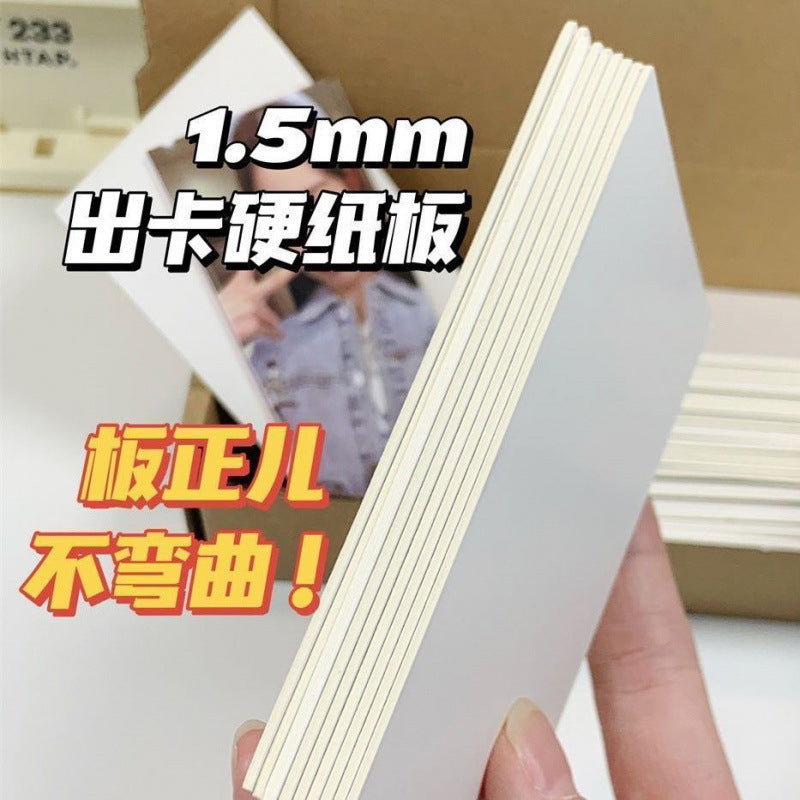 White Cardboard Packing Backing Cards - Small Cardboard Sheets for Packaging and Crafts