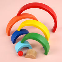 Rainbow Stacking Blocks Early Education Toy for Kids