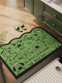 Bathroom Floor Mat, Absorbent Non-Slip Diatom Mud Mat for Toilet, Sink and Shower Area