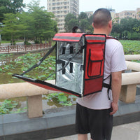 Large Capacity Insulated Food Delivery Backpack for Pizza and Cold Storage, Portable Outdoor Thermal Bag
