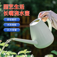Thickened Plastic Watering Can with Long Spout for Garden and Home Plants