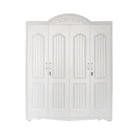 Moisture-proof Home Bedroom Wardrobe Modern Minimalist Sliding Door Combination Closet with Drawers for Rental Rooms