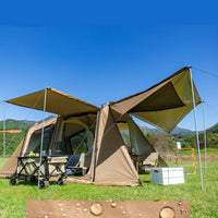 Large 6-10 Person Tunnel Tent for Outdoor Camping, Picnics, and Rain/Sun Protection