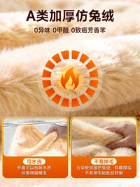 Extra Long Hot Water Bottle with Plush Cover for Bed Warming and Pain Relief
