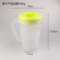 Large Capacity Cold Water Pitcher with Lid for Refrigerator, Heat-Resistant Plastic Beverage Dispenser for Home and Commercial Use
