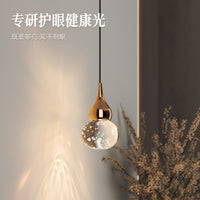 Italian Gourd Pendant Light for Entryway Bedroom Bedside Decor, Adjustable Height