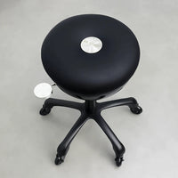 Hair Salon Swivel Styling Chair with Silent Wheels and Adjustable Height