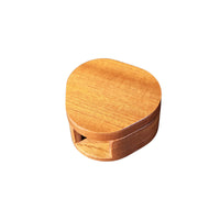 Wooden Coffee Filter Paper Holder with Magnetic Lid, Round Storage Box for V60 Filters