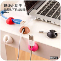 Self-Adhesive Cable Clips for Desk Organization and Wire Management