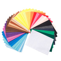 A4 Mixed Color Non-Woven Felt Fabric Sheets for DIY Crafts - 10-Pack