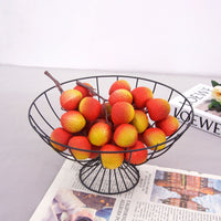 PP Imitation Rattan Woven Fruit Bread Basket for Home Living Room Dining Table Display