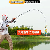 Carbon Fiber Lure Fishing Rod and Reel Combo for Freshwater and Saltwater Angling