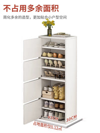 Slim Entryway Shoe Cabinet with Multi-Tier Storage for Hallway and Indoor Use