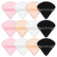 Triangle Flocked Makeup Sponge Puff for Foundation and Setting Powder