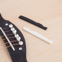 Acoustic Guitar Nut and Saddle Set - ABS Plastic Replacement Parts for Folk Guitars