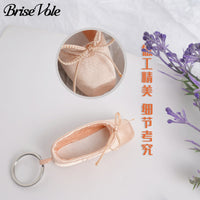 Mini Ballet Pointe Shoe Keychain Charm for Bags and Keys