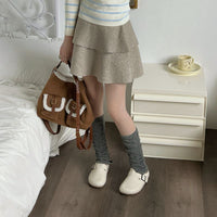 Polka Dot Leg Warmers for Women - Autumn Bubble Cuff Stacked Socks
