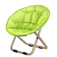 Large Adult Folding Moon Chair with Footrest, Portable Leisure Sofa Chair for Indoor/Outdoor Use