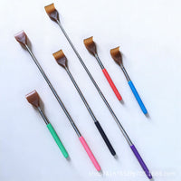 Extendable Back Scratcher with Ox Horn Design, Multi-functional Itch Reliever