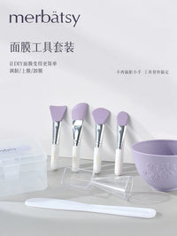 DIY Facial Mask Mixing Bowl Set with Silicone Brush and Measuring Cup