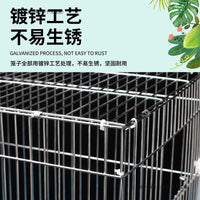 Large Galvanized Metal Breeding Bird Cage for Parakeets, Peonies, Cockatiels, Mynah Birds - Thickened Design