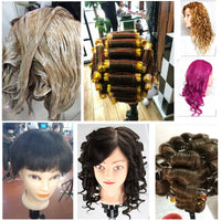 20-inch Mannequin Head with Human Hair for Hairdressing Training and Styling