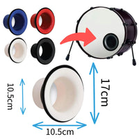 Drum Head Port Hole Protector Ring and Cutter for Bass Drum