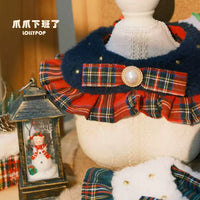 Classic Scottish Plaid Pet Scarf for Dogs and Cats - Lambswool Check Scarf for Christmas & New Year