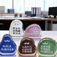 Anxiety Relief Acrylic Desk Ornament for Office Workers