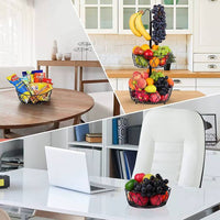 Nordic Iron Art Detachable Double-Layer Fruit Basket for Kitchen and Dining
