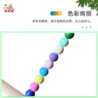 Parrot Bird Chew Toy with Swing, Rattan Balls, and Hanging Rings for Training and Entertainment