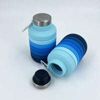 Collapsible Silicone Water Bottle for Sports & Outdoors, 700ml Portable Hydration