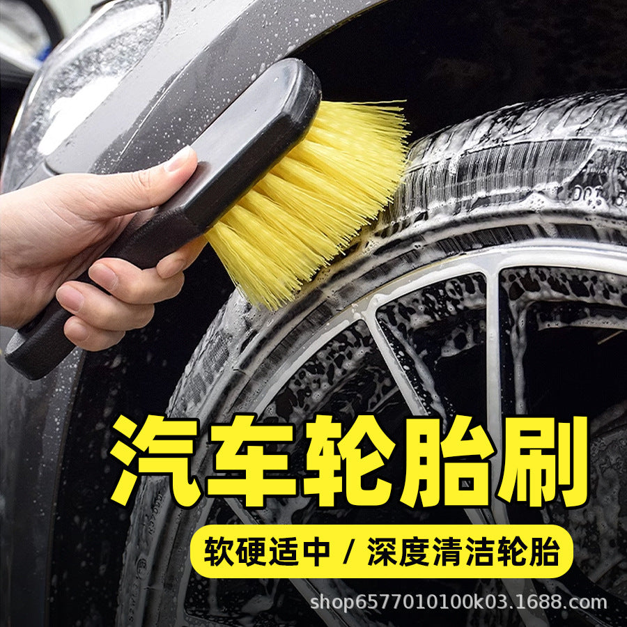 Car Wheel and Tire Cleaning Brush Set for Detailing and Stain Removal