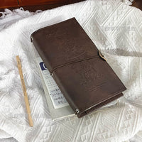 Vintage Garden Travel Journal Notebook with Refillable Pages