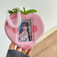 Cute Kpop Idol Photocard Holder Keychain for Backpacks and School IDs