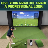 Portable Golf Hitting Mat for Indoor Practice and Chipping