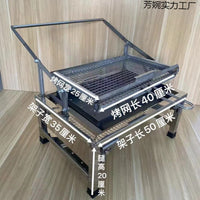 Portable Stainless Steel Flip BBQ Grill for Outdoor Camping and Home Use