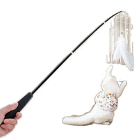 1.8m Retractable Cat Teaser Wand with Feather Toy