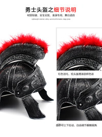 Roman Spartan Warrior Helmet for Cosplay and Parties, Adult Size