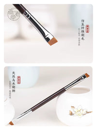 Huachuntang H029 Dual-Ended Eyeliner Brush for Gel, Under-Eye, and Brow Makeup