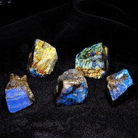 Natural Labradorite Raw Stone Specimen for Diffuser, Decoration, and Collection
